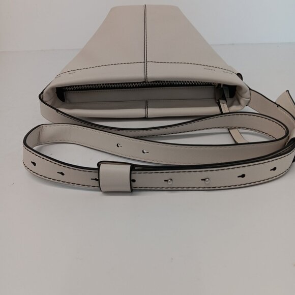 Proenza Schouler White Label Barrow Off-White Leather Bucket Bag - Picture 11 of 16